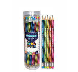 LAPIS PRETO ORBIX C/BORRACHA POTE C/48 MR270